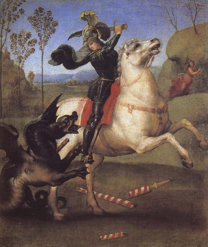 RAFFAELLO Sanzio Kill dragon china oil painting image